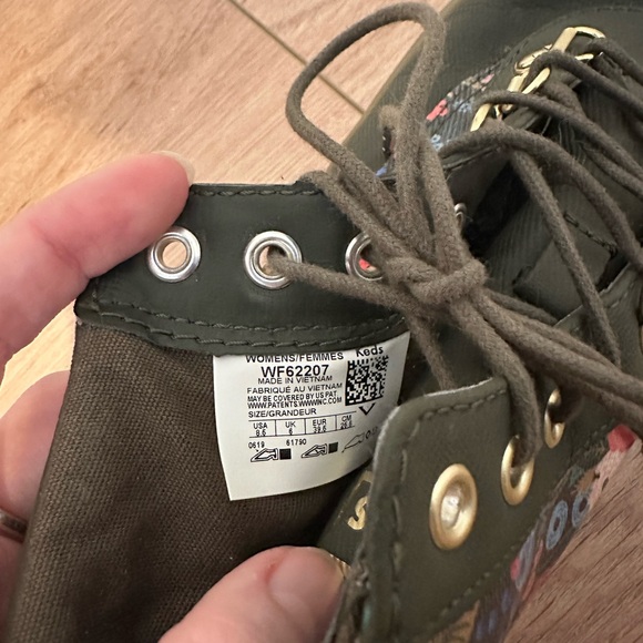 Keds x Rifle paper co. scout boots in Olive and Garden Party print size 8.5 - Picture 4 of 7